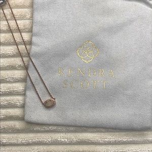 Rose Gold Kendra Scott Pendant Necklace
